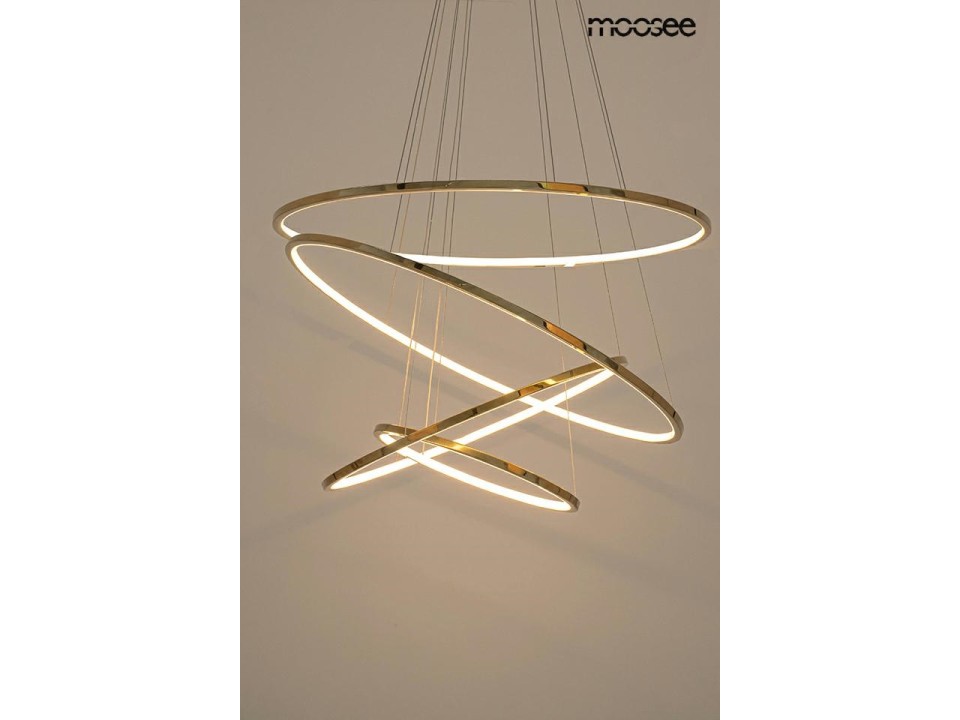 MOOSEE lampa wisząca RING SLIM M złota - Moosee