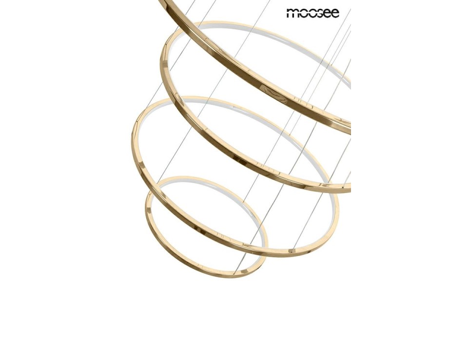 MOOSEE lampa wisząca RING SLIM XL złota - Moosee