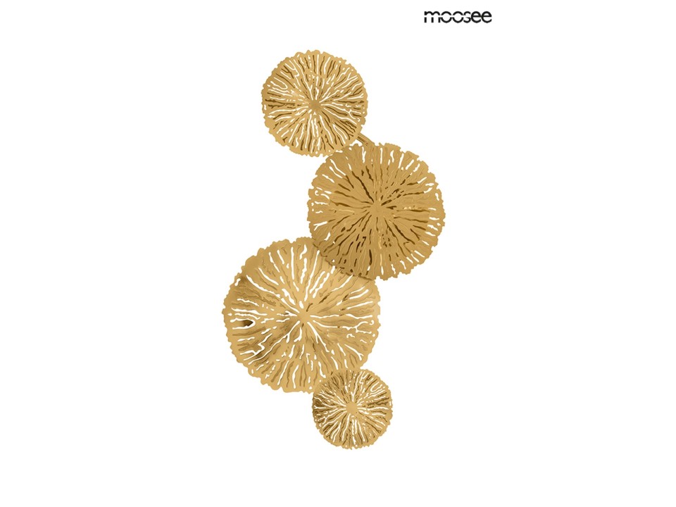 MOOSEE lampa ścienna LIRIO 4 złota - Moosee