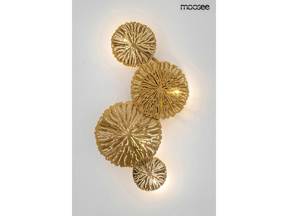 MOOSEE lampa ścienna LIRIO 4 złota - Moosee