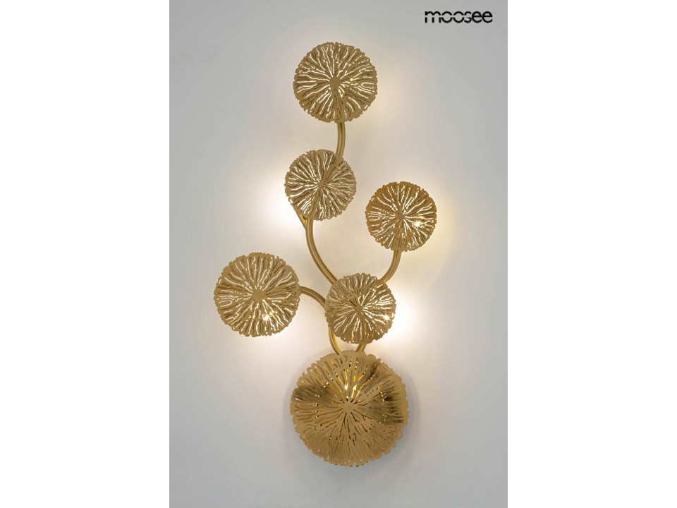 MOOSEE lampa ścienna LIRIO 6 złota - Moosee