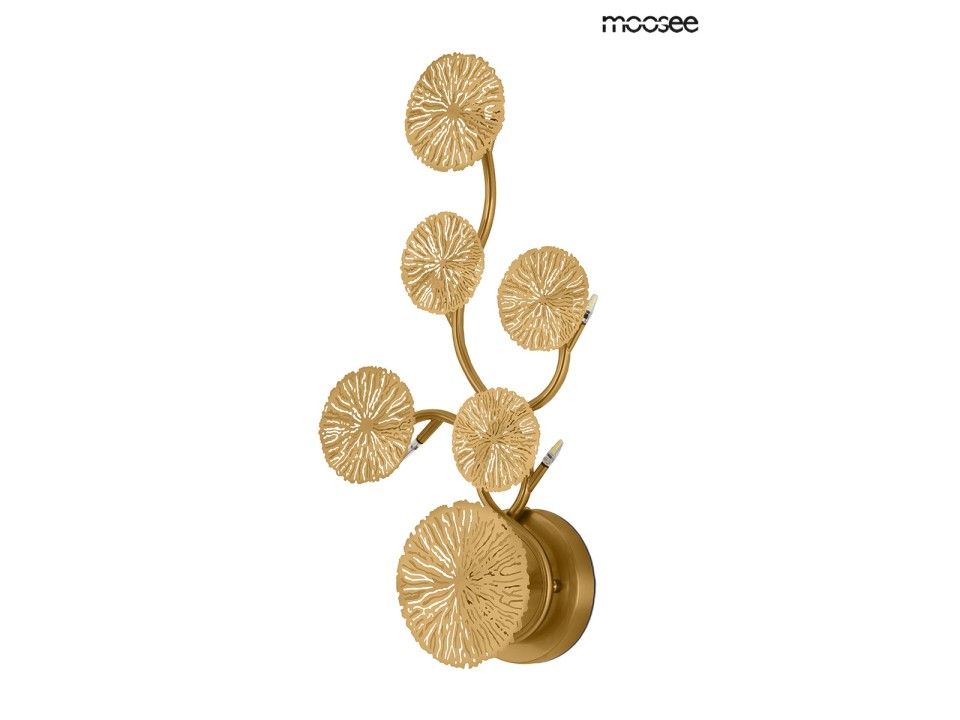 MOOSEE lampa ścienna LIRIO 6 złota - Moosee