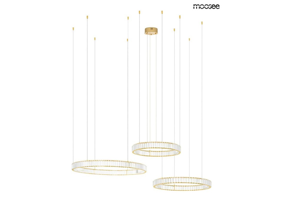 MOOSEE lampa wisząca LIBERTY 3A złota - Moosee