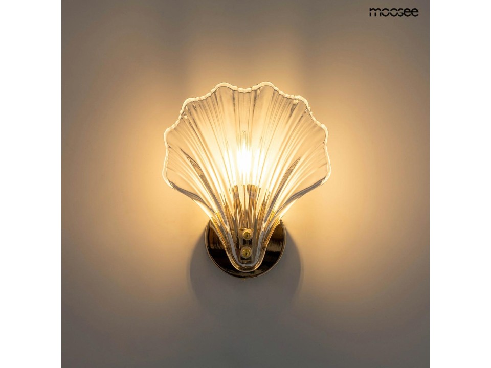 MOOSEE lampa ścienna CONCHA złota - Moosee