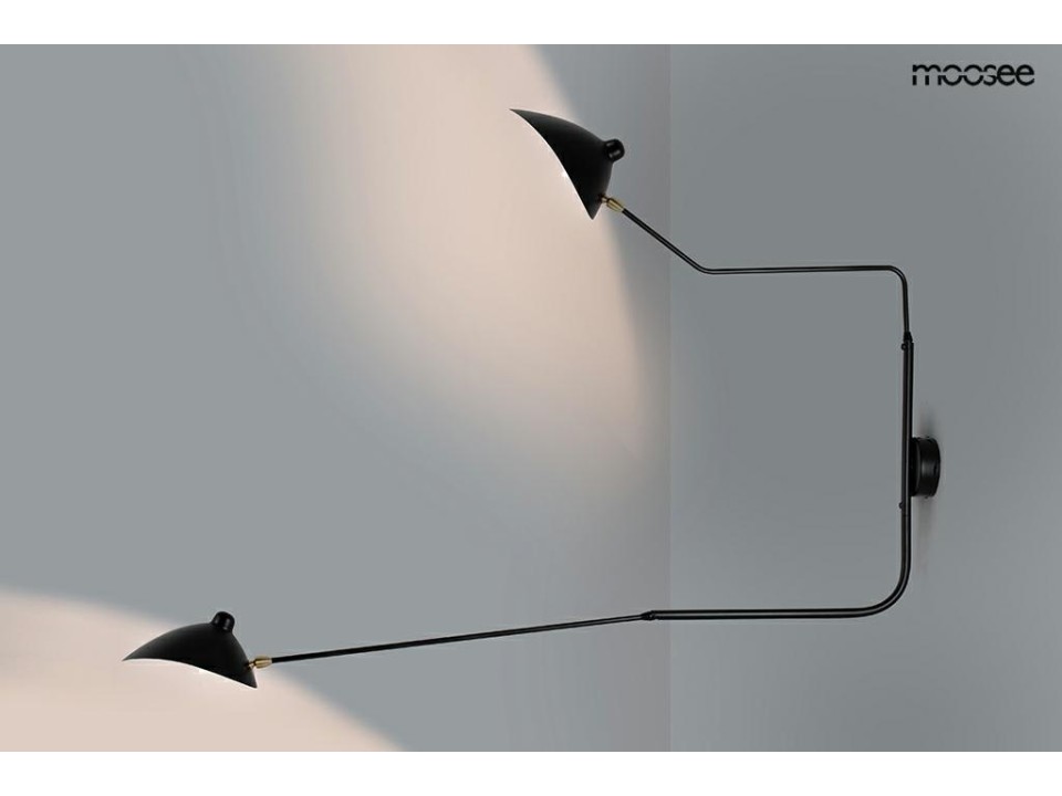 MOOSEE lampa ścienna RAVEN 2 - aluminium, stal węglowa - Moosee