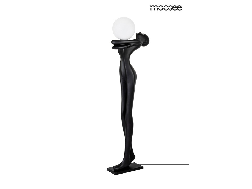 MOOSEE lampa podłogowa HUMAN MOON - włókno szklane, szkło - Moosee