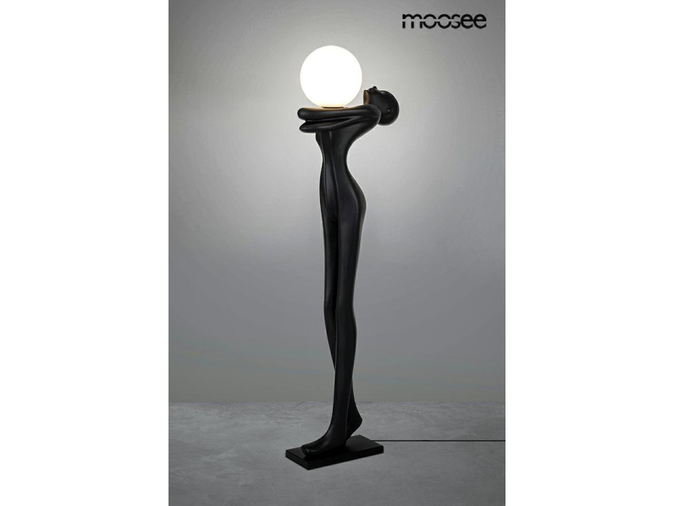 MOOSEE lampa podłogowa HUMAN MOON - włókno szklane, szkło - Moosee