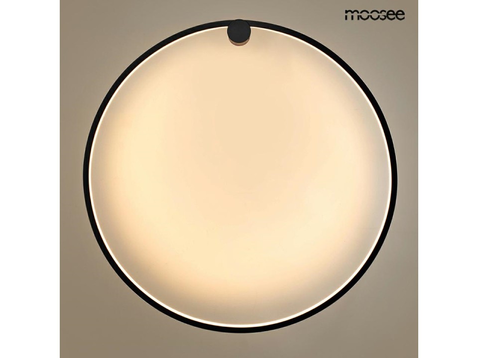 MOOSEE lampa ścienna HOOP 80 czarna - Moosee