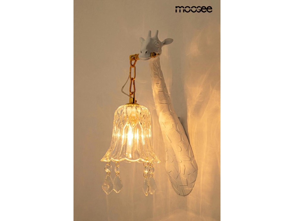 MOOSEE lampa ścienna GIRAFFE biała - Moosee