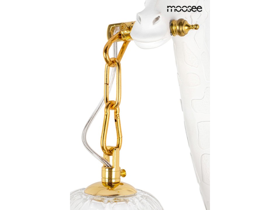 MOOSEE lampa ścienna GIRAFFE biała - Moosee