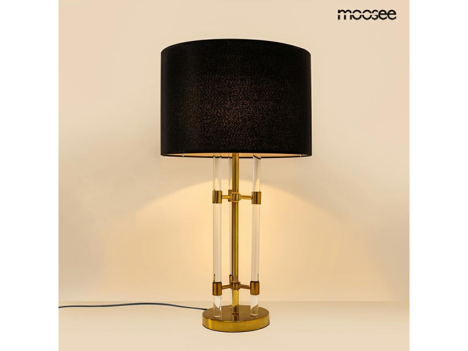 MOOSEE lampa stołowa MOXY złota / czarna - Moosee