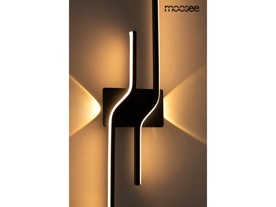 MOOSEE lampa ścienna ROCHE 100 czarna - Moosee