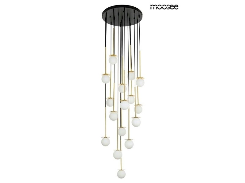Lampa wisząca CANNON DISC 16 złota - Moosee