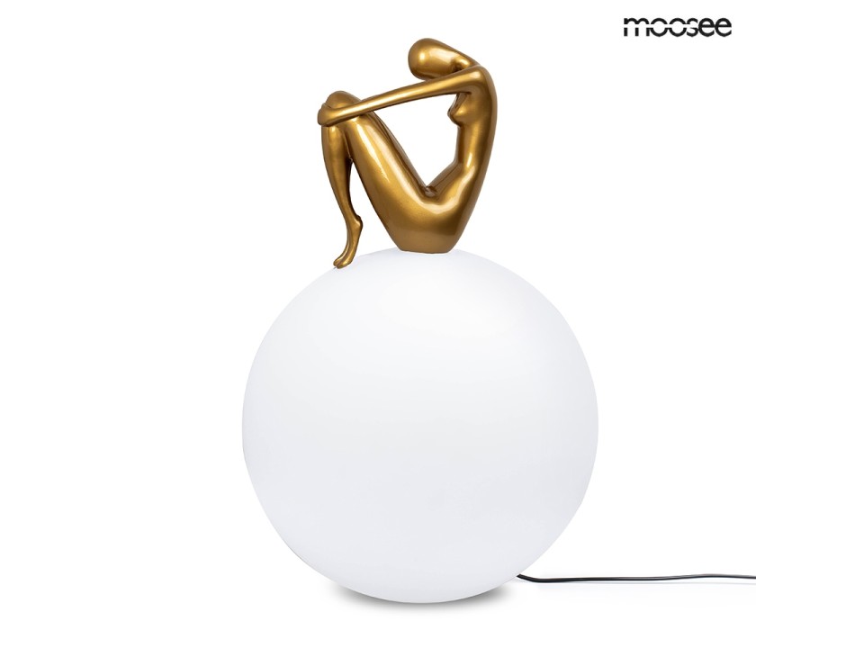 MOOSEE lampa podłogowa UOMO 35 złota - Moosee