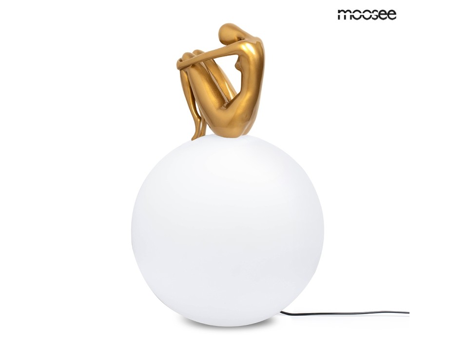 MOOSEE lampa podłogowa UOMO 35 złota - Moosee