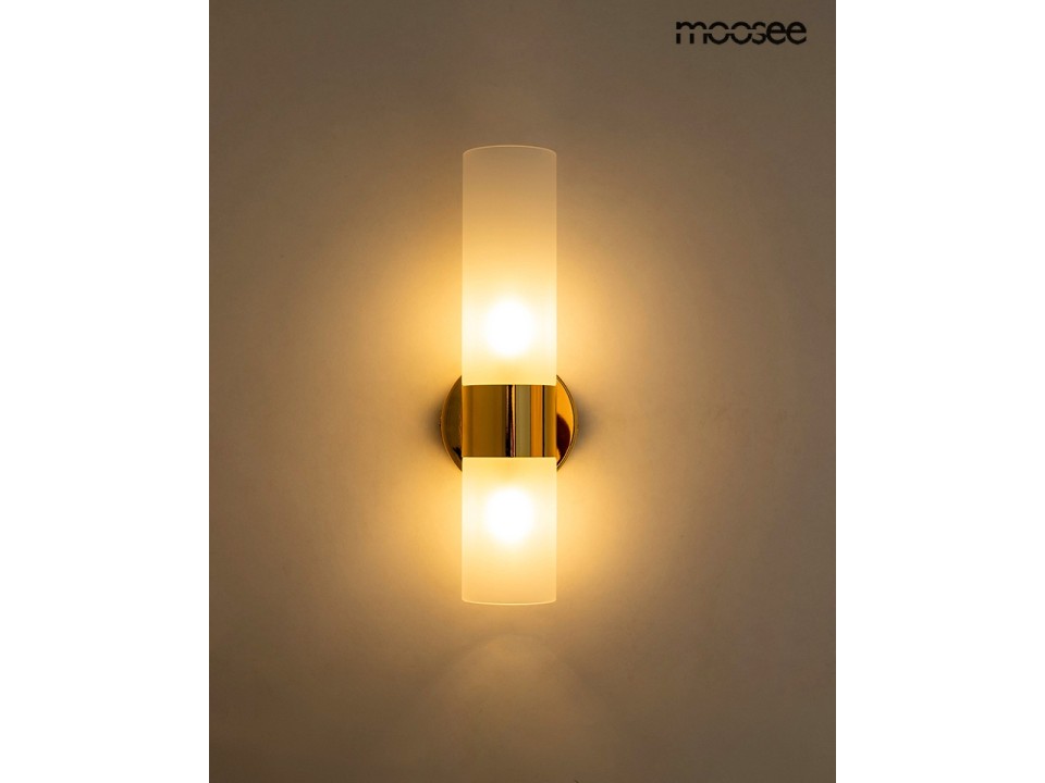 MOOSEE lampa ścienna TUBS złota - Moosee