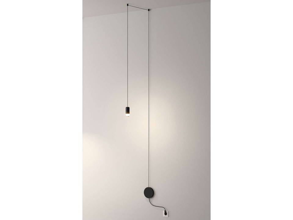 Lampa ścienna FLUSSO WALL czarna - King Home