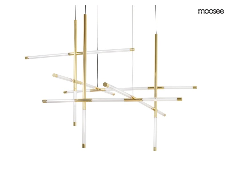 Lampa wisząca MIKADO M złota - Moosee
