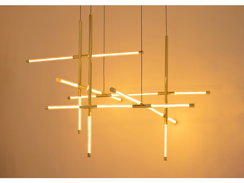 Lampa wisząca MIKADO M złota - Moosee