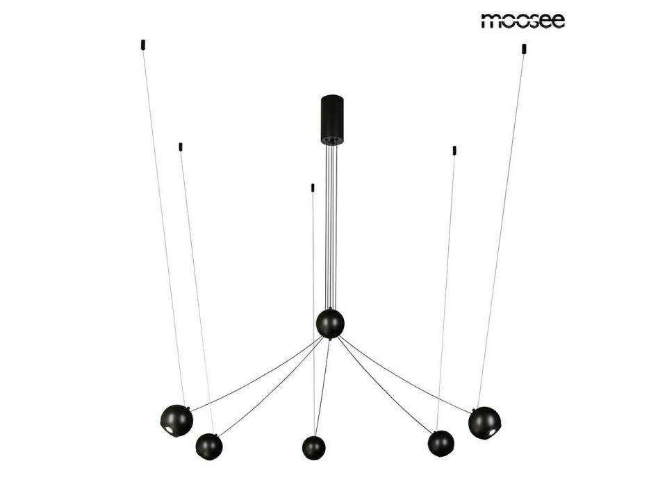 MOOSEE lampa wisząca OCTO 5 czarna - Moosee