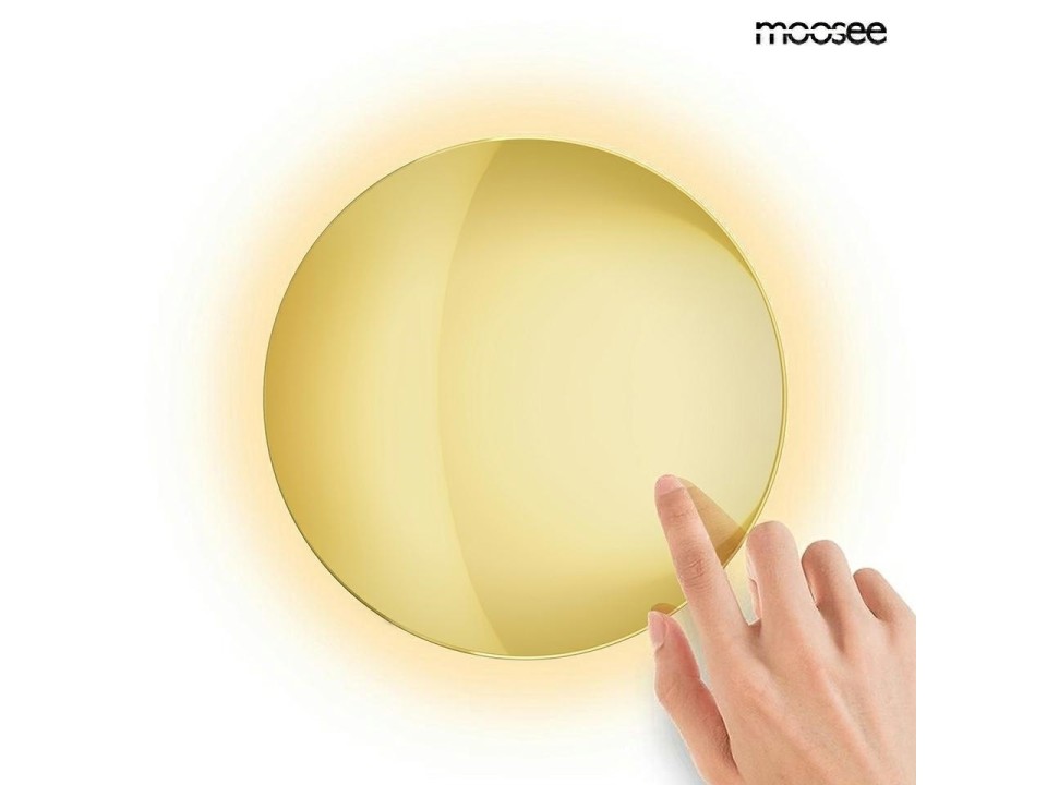MOOSEE lampa ścienna SHADOW SUN 30 złota - Moosee