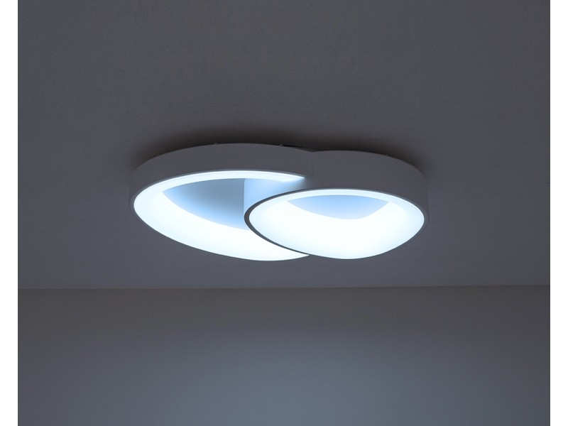 Lampa sufitowa / plafon CELLS 2 biała - Moosee