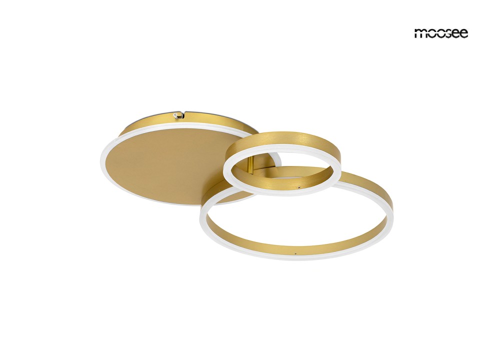 MOOSEE lampa sufitowa / plafon RINGS 3 złota - Moosee