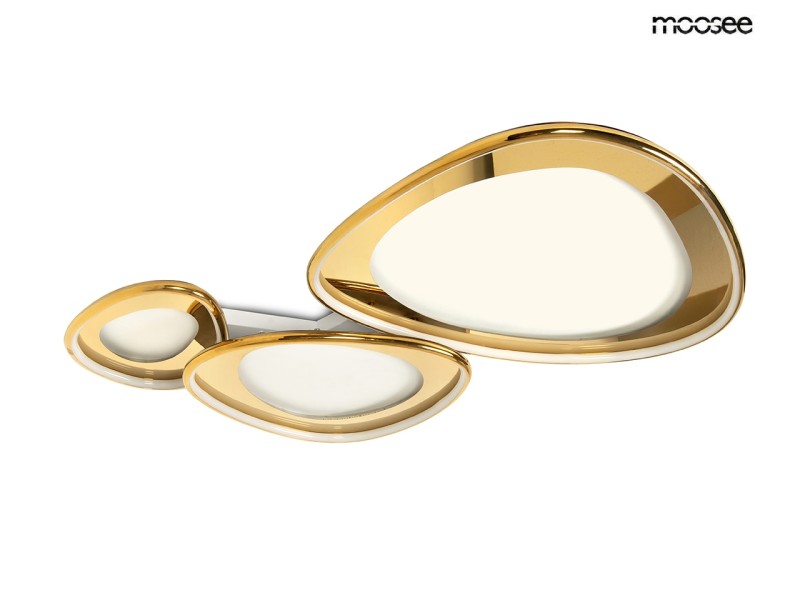 Lampa sufitowa / plafon CELL 3 złota - Moosee