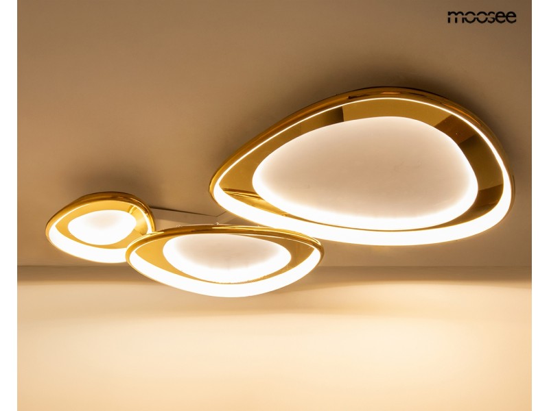 Lampa sufitowa / plafon CELL 3 złota - Moosee