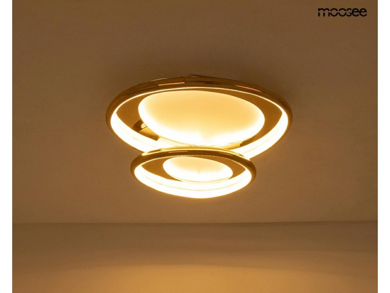 Lampa sufitowa / plafon CELL 2 złota - Moosee