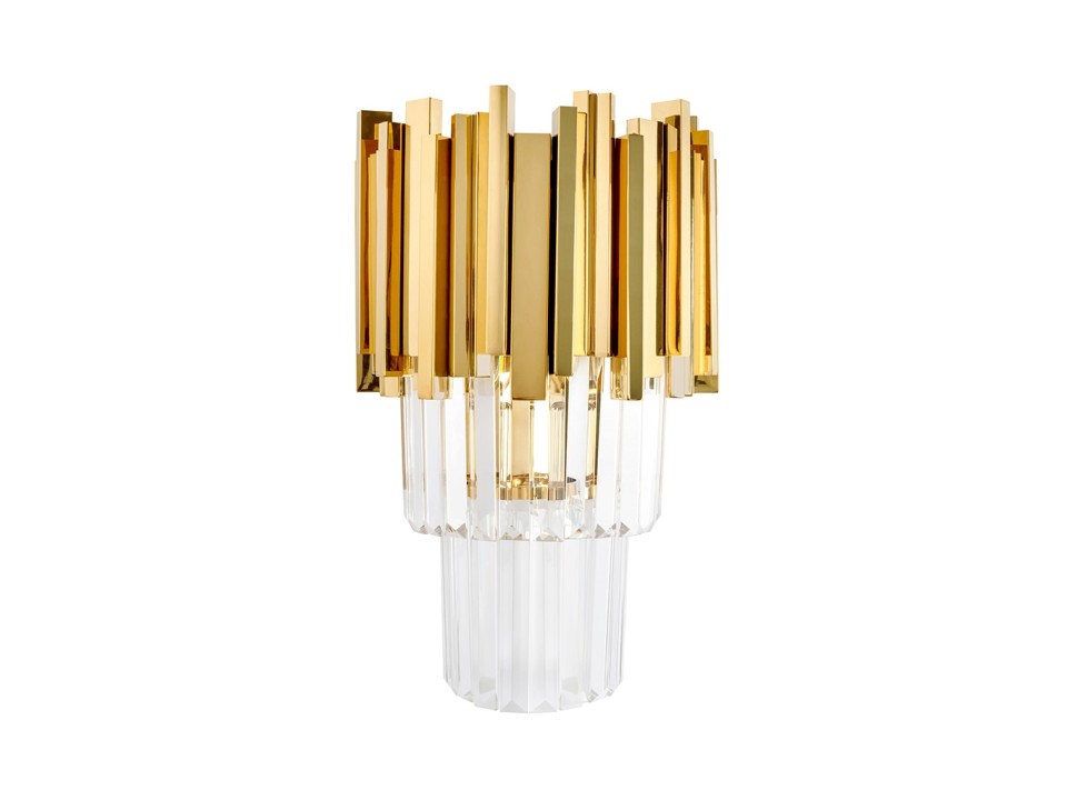 MOOSEE lampa ścienna IMPERIAL WALL GOLD - stal, kryształ - Moosee