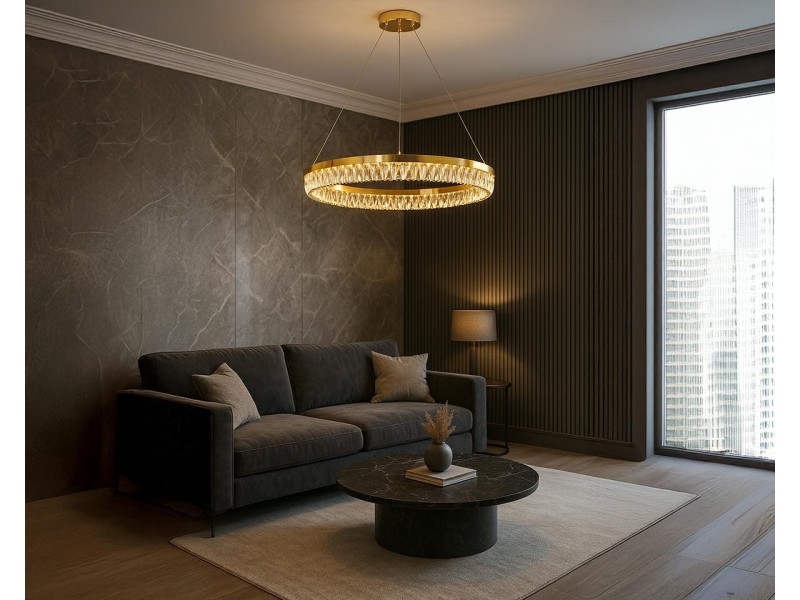 Lampa wisząca SAVOY 80 złota - Moosee