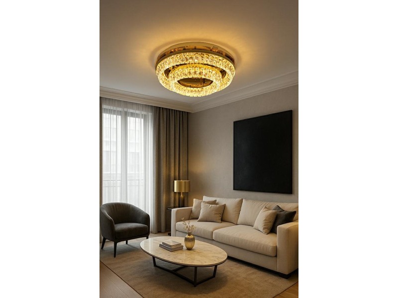 Lampa sufitowa / plafon SAVOY 2 złota - Moosee