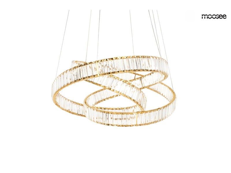 Lampa wisząca WAVE 80 złota - Moosee