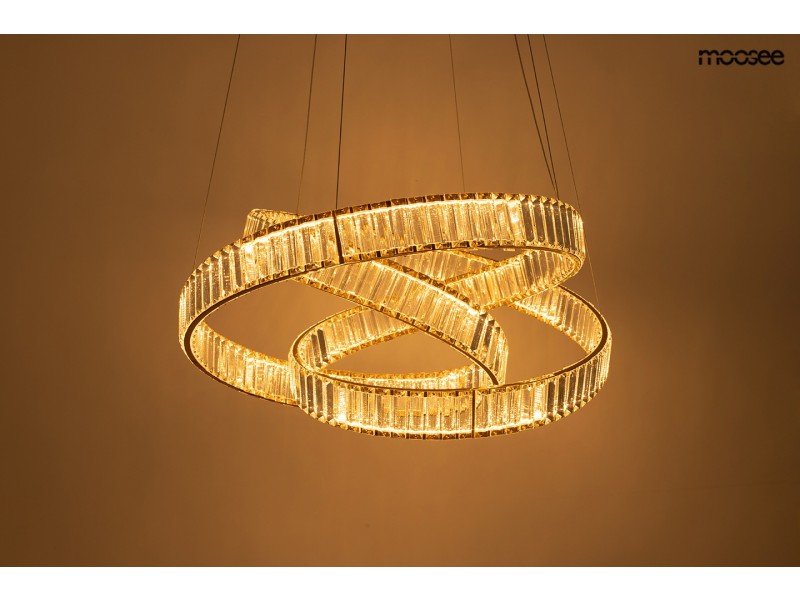 Lampa wisząca WAVE 80 złota - Moosee