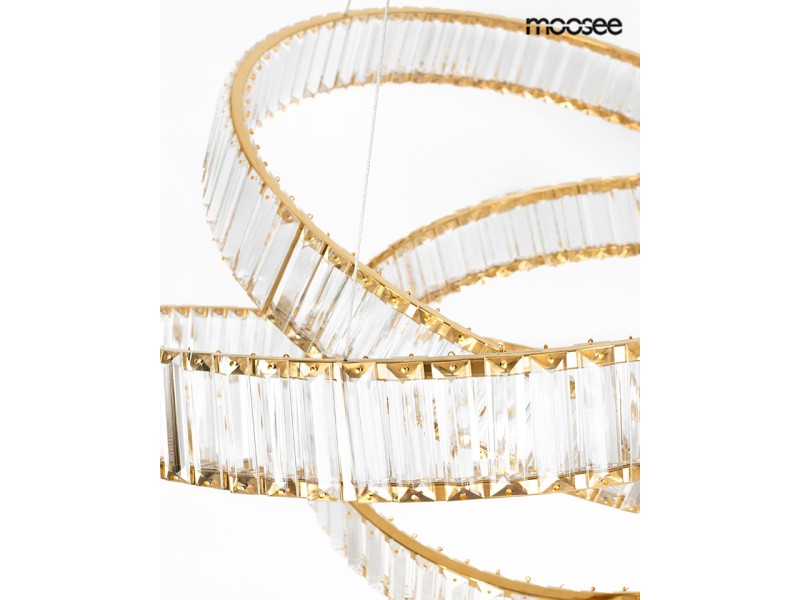 Lampa wisząca WAVE 80 złota - Moosee