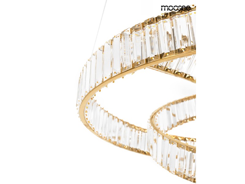 Lampa wisząca WAVE 80 złota - Moosee