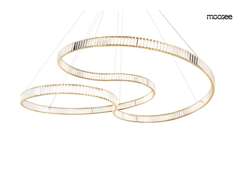 Lampa wisząca WAVE 160A złota - Moosee