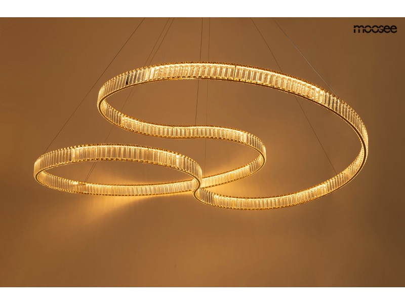 Lampa wisząca WAVE 160A złota - Moosee