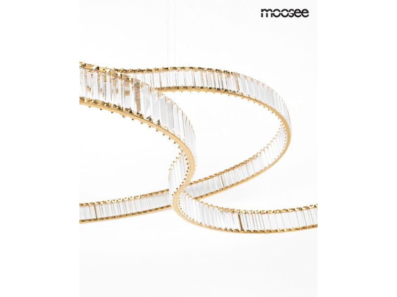 Lampa wisząca WAVE 160A złota - Moosee