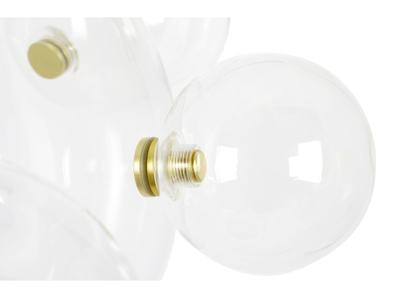 Lampa wisząca CAPRI LINE 5 złota - 300 LED, aluminium, szkło - Moosee