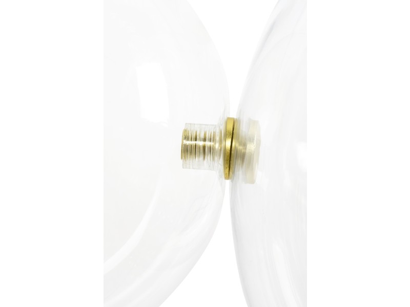 Lampa wisząca CAPRI LINE 5 złota - 300 LED, aluminium, szkło - Moosee