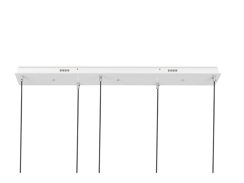 Lampa wisząca CAPRI LINE 5 złota - 300 LED, aluminium, szkło - Moosee