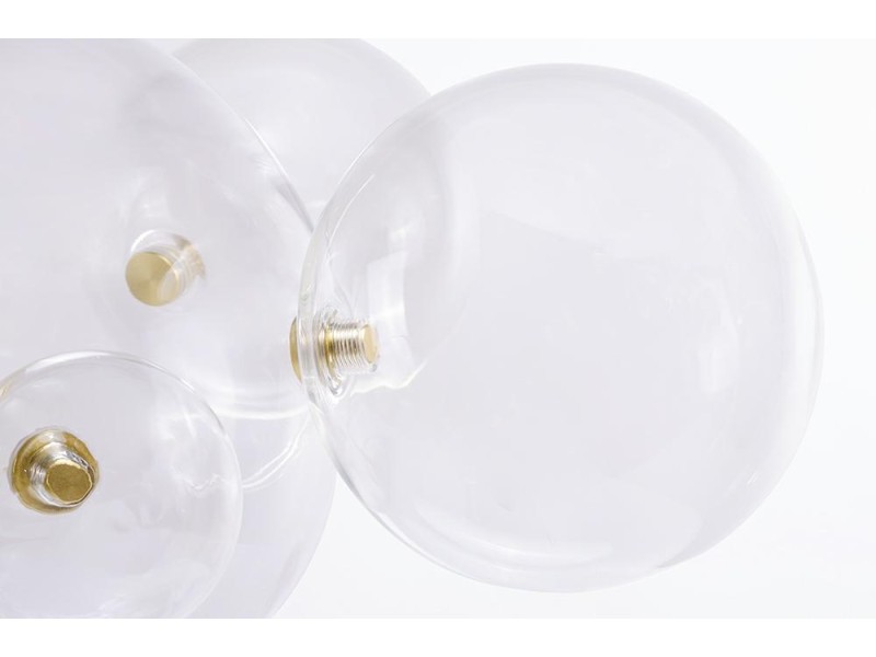 Lampa wisząca CAPRI 6 złota - 60 LED, alumiumium, szkło - Moosee