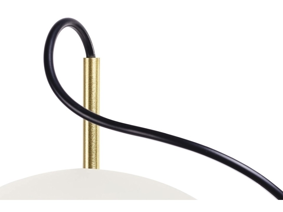 MOOSEE lampa wisząca CAPRI LINE 3 złota / biała - 180 LED, aluminium, szkło - Moosee