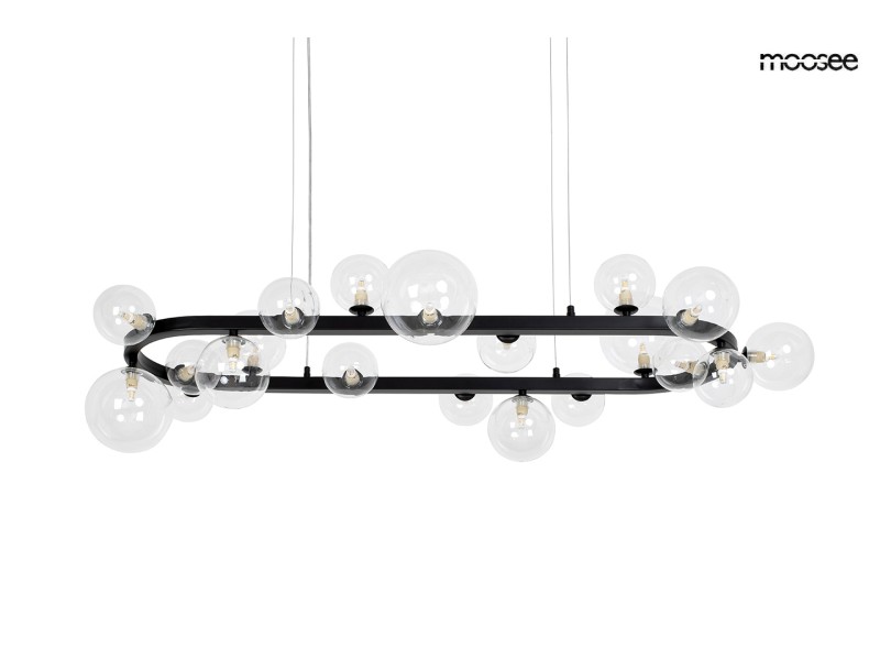 Lampa wisząca ALURE OVAL 120 czarna - Moosee