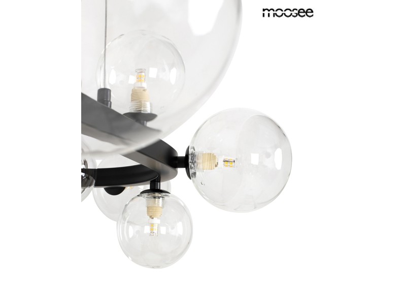 Lampa wisząca ALURE OVAL 120 czarna - Moosee