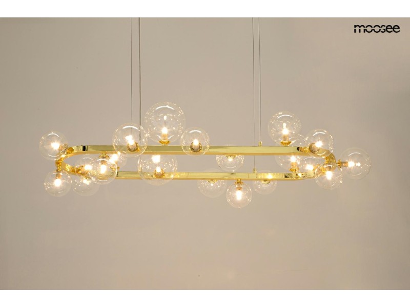 Lampa wisząca ALURE OVAL 120 złota - Moosee