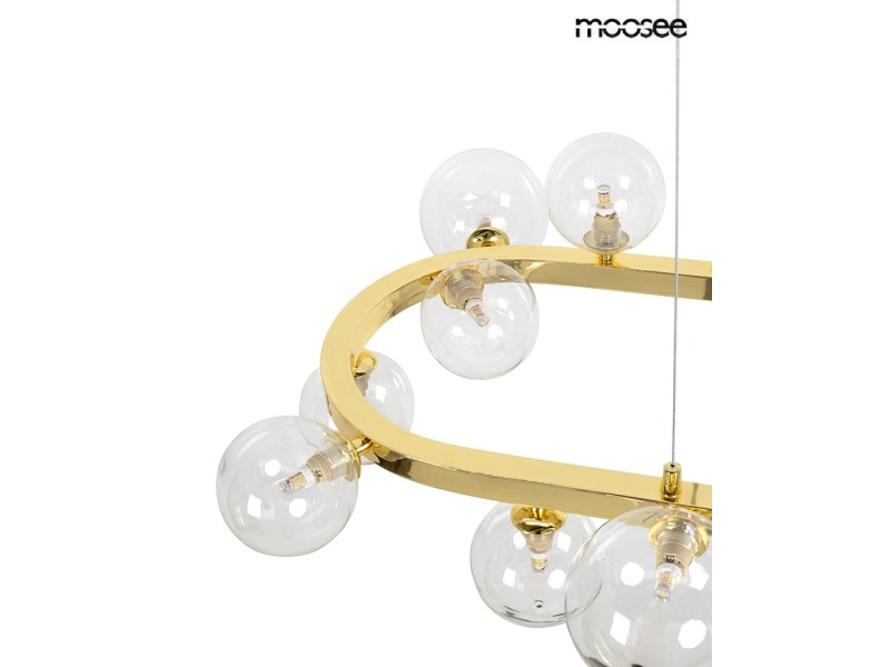 Lampa wisząca ALURE OVAL 120 złota - Moosee