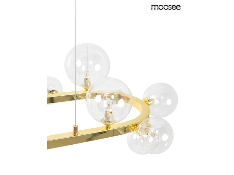 Lampa wisząca ALURE OVAL 120 złota - Moosee